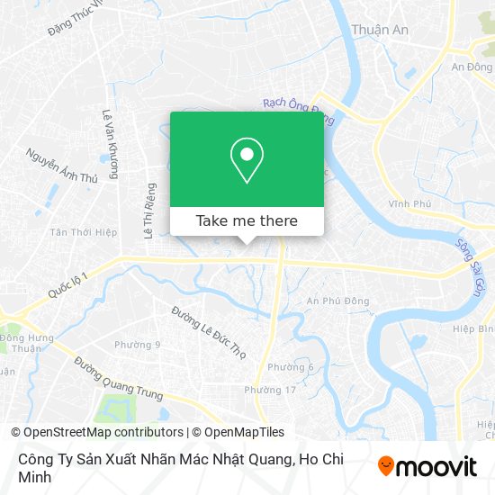Công Ty Sản Xuất Nhãn Mác Nhật Quang map