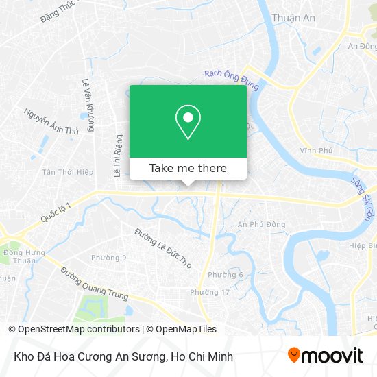 How to get to Kho Đá Hoa Cương An Sương in Quận 12 by Bus?
