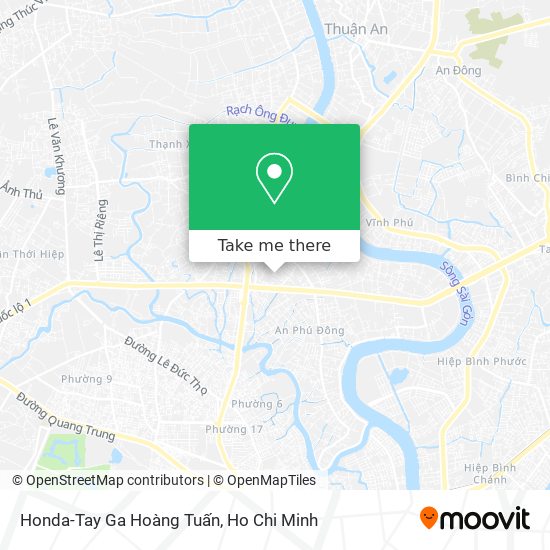 Honda-Tay Ga Hoàng Tuấn map