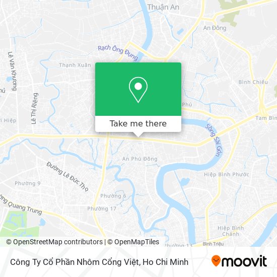 Công Ty Cổ Phần Nhôm Cổng Việt map