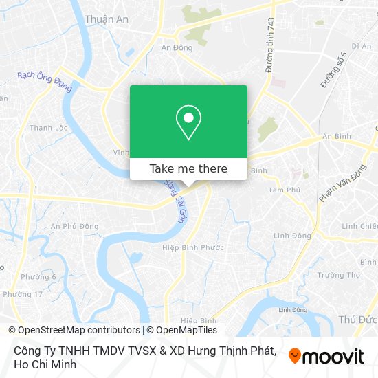 Công Ty TNHH TMDV TVSX & XD Hưng Thịnh Phát map