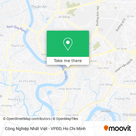 Công Nghiệp Nhất Việt - VPĐD map