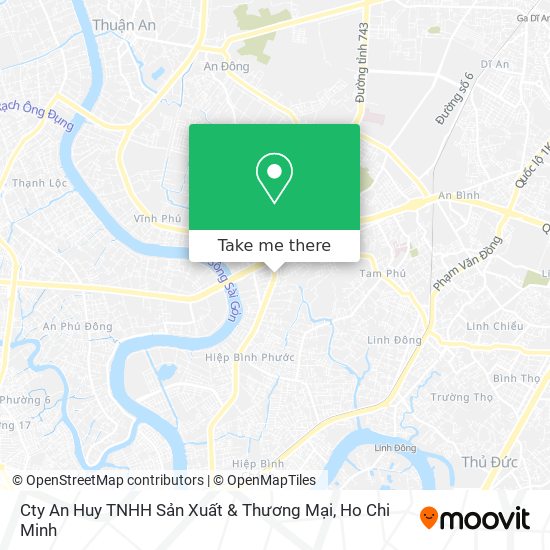 Cty An Huy TNHH Sản Xuất & Thương Mại map