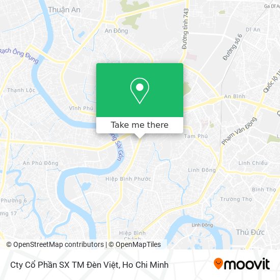 Cty Cổ Phần SX TM Đèn Việt map