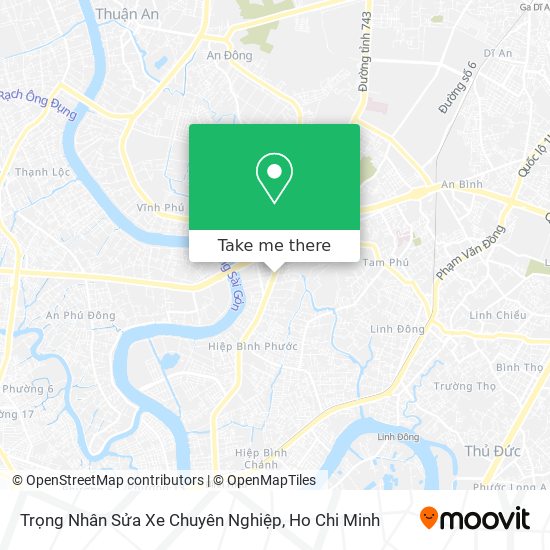 Trọng Nhân Sửa Xe Chuyên Nghiệp map
