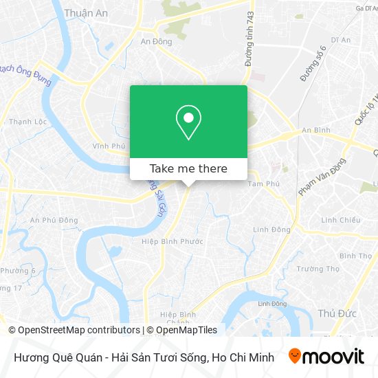 Hương Quê Quán - Hải Sản Tươi Sống map