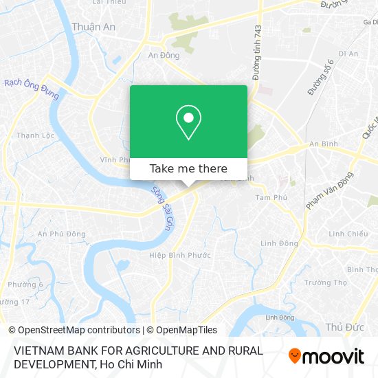 VIETNAM BANK FOR AGRICULTURE AND RURAL DEVELOPMENT map