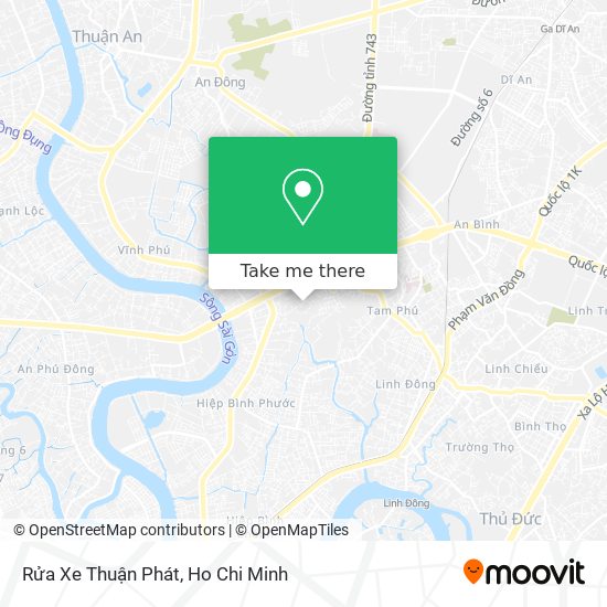 Rửa Xe Thuận Phát map