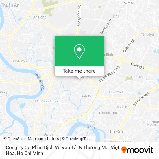 Công Ty Cổ Phần Dịch Vụ Vận Tải & Thương Mại Việt Hoa map