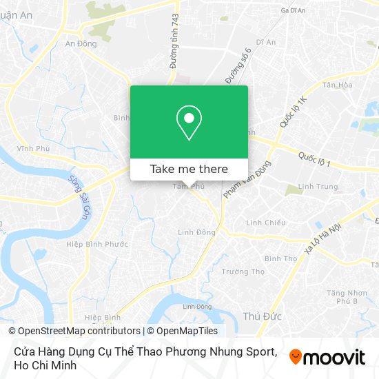 Cửa Hàng Dụng Cụ Thể Thao Phương Nhung Sport map