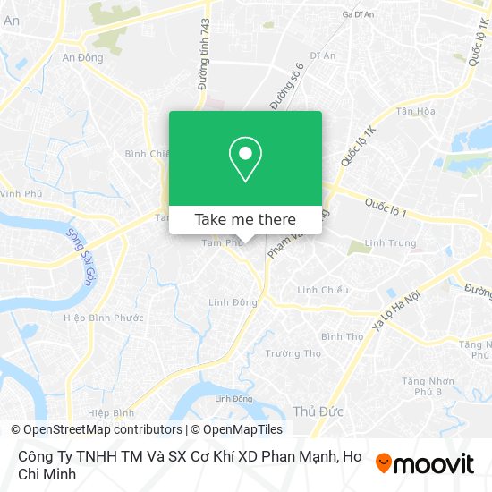Công Ty TNHH TM Và SX Cơ Khí XD Phan Mạnh map