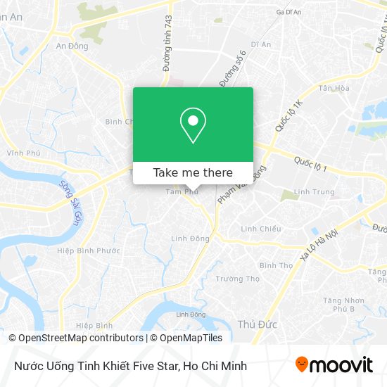 Nước Uống Tinh Khiết Five Star map