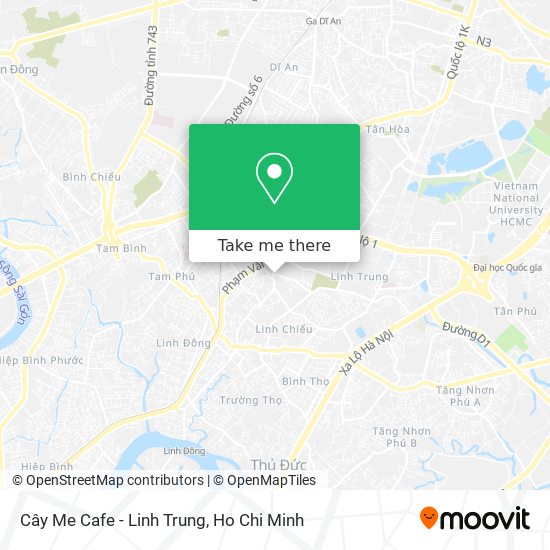 Cây Me Cafe - Linh Trung map