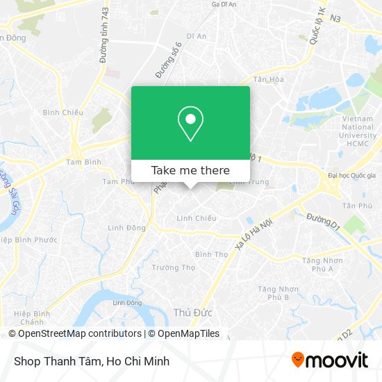 Shop Thanh Tâm map