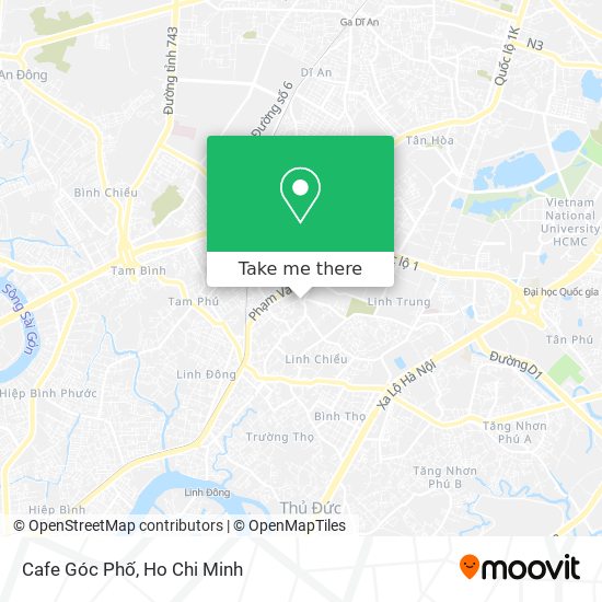 Cafe Góc Phố map