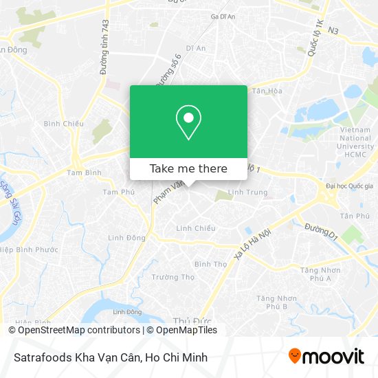 Satrafoods Kha Vạn Cân map