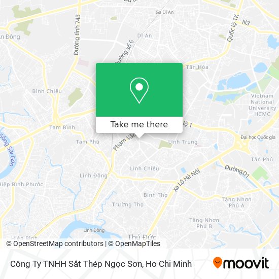 Công Ty TNHH Sắt Thép Ngọc Sơn map