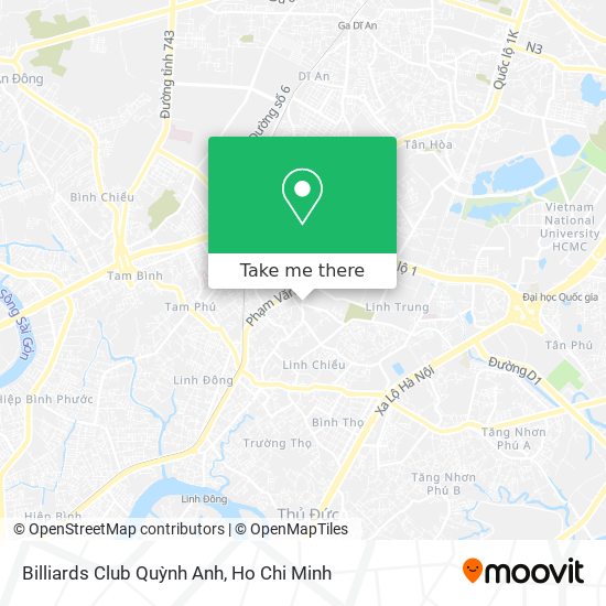 Billiards Club Quỳnh Anh map