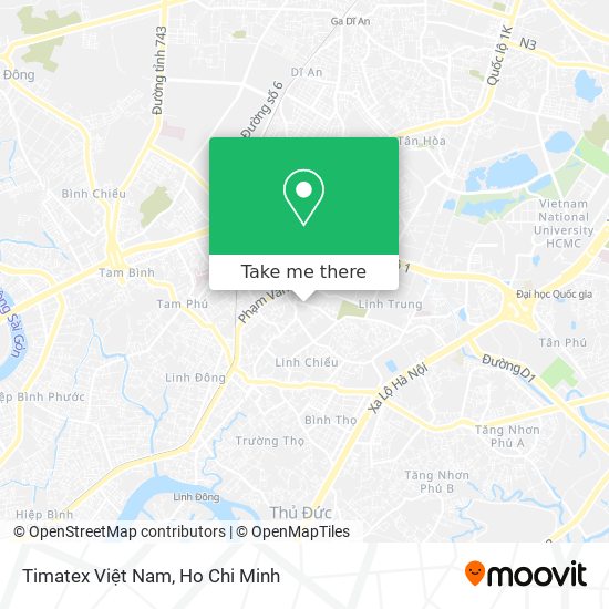Timatex Việt Nam map