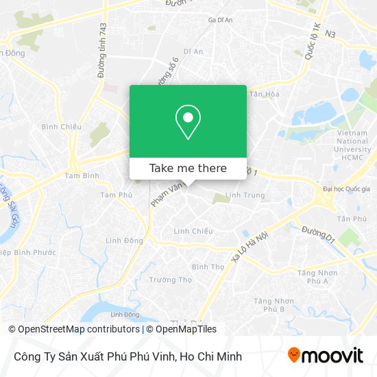 Công Ty Sản Xuất Phú Phú Vinh map