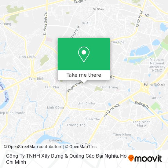 Công Ty TNHH Xây Dựng & Quảng Cáo Đại Nghĩa map