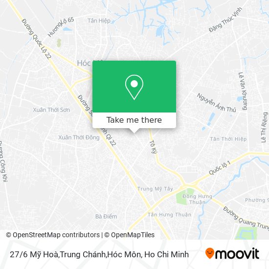 27 / 6 Mỹ Hoà,Trung Chánh,Hóc Môn map