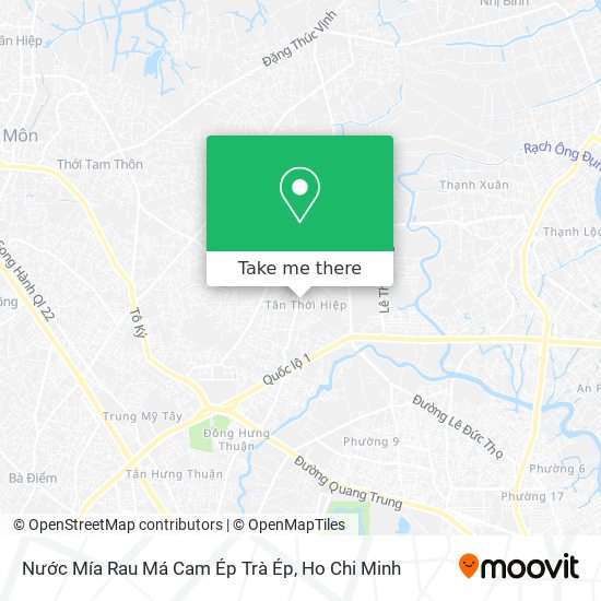 Nước Mía Rau Má Cam Ép Trà Ép map