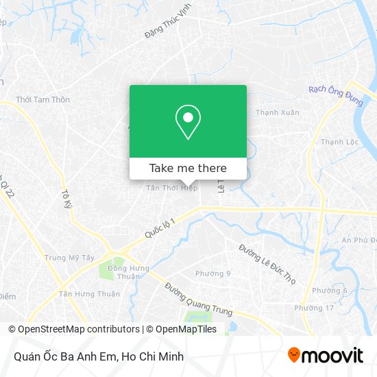 Quán Ốc Ba Anh Em map