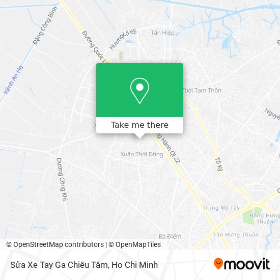 Sửa Xe Tay Ga Chiêu Tâm map