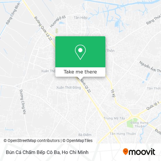 Bún Cá Chấm Bếp Cô Ba map