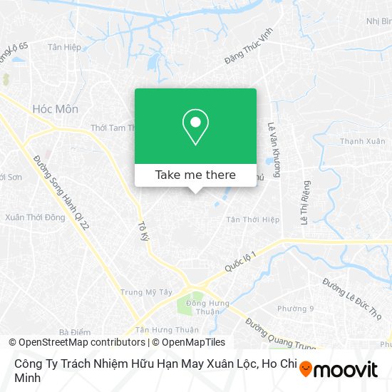 Công Ty Trách Nhiệm Hữu Hạn May Xuân Lộc map