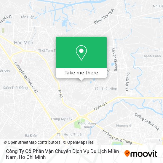 Công Ty Cổ Phần Vận Chuyển Dịch Vụ Du Lịch Miền Nam map