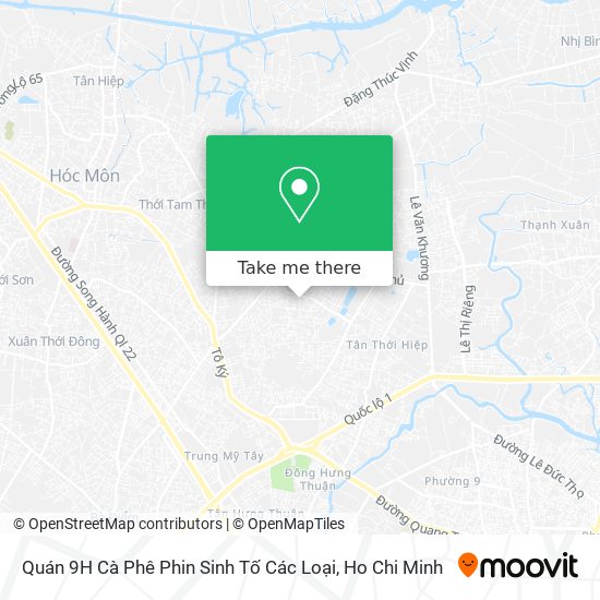 Quán 9H Cà Phê Phin Sinh Tố Các Loại map