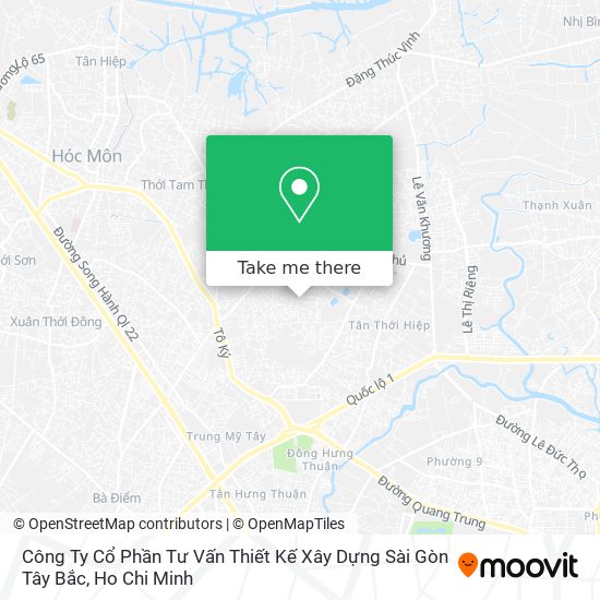 Công Ty Cổ Phần Tư Vấn Thiết Kế Xây Dựng Sài Gòn Tây Bắc map