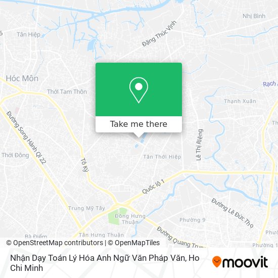 Nhận Dạy Toán Lý Hóa Anh Ngữ Văn Pháp Văn map