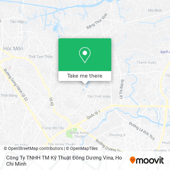 Công Ty TNHH TM Kỹ Thuật Đông Dương Vina map