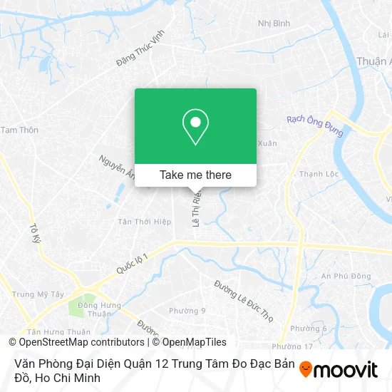 Văn Phòng Đại Diện Quận 12 Trung Tâm Đo Đạc Bản Đồ map