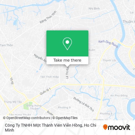 Công Ty TNHH Một Thành Viên Viễn Hồng map