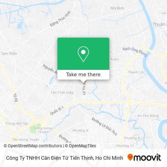 Công Ty TNHH Cân Điện Tử Tiến Thịnh map
