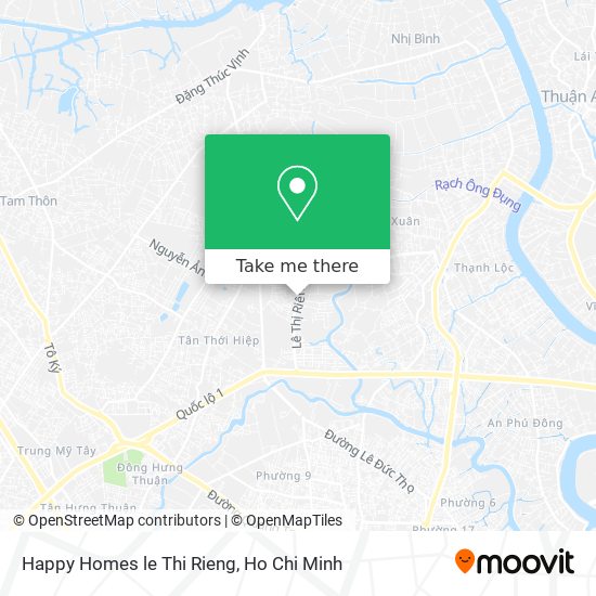 Happy Homes le Thi Rieng map