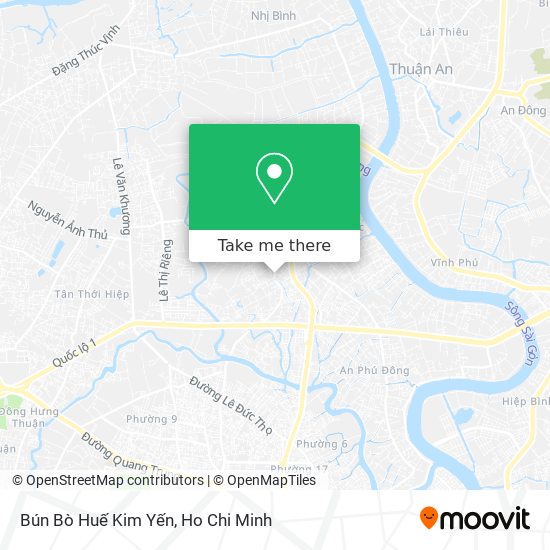 Bún Bò Huế Kim Yến map