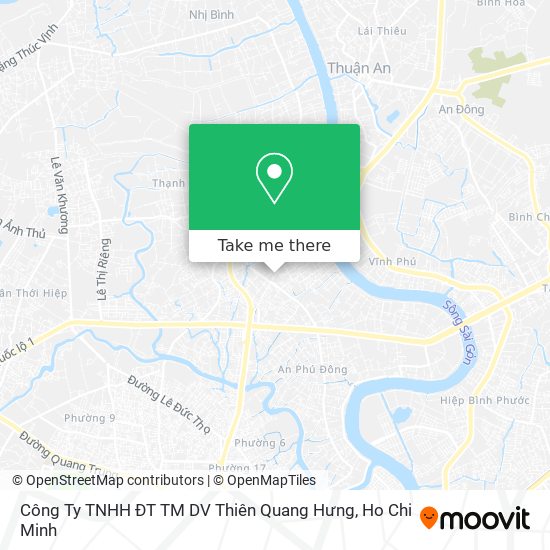 Công Ty TNHH ĐT TM DV Thiên Quang Hưng map
