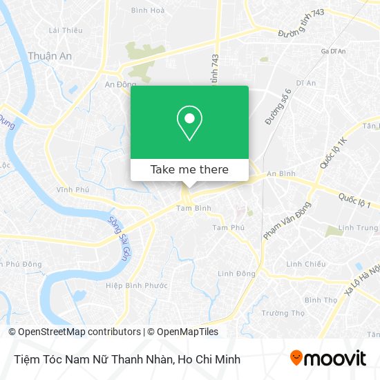 Tiệm Tóc Nam Nữ Thanh Nhàn map