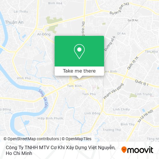 Công Ty TNHH MTV Cơ Khí Xây Dựng Việt Nguyễn map