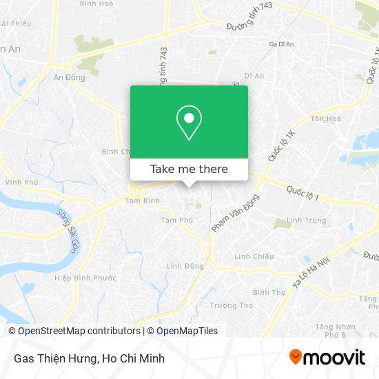 Gas Thiện Hưng map