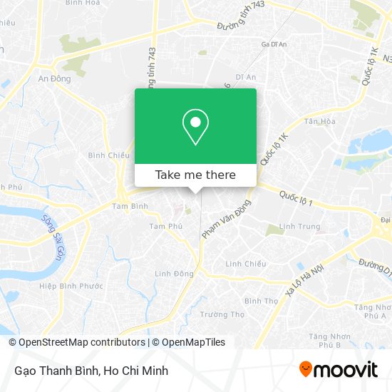 Gạo Thanh Bình map