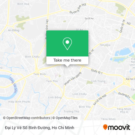 Đại Lý Vé Số Bình Đường map