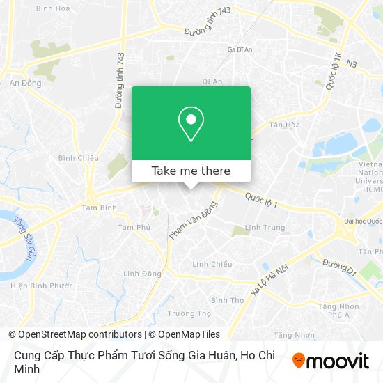 Cung Cấp Thực Phẩm Tươi Sống Gia Huân map