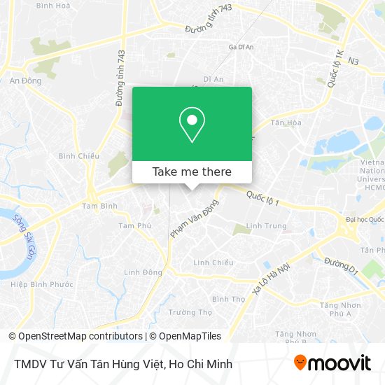 TMDV Tư Vấn Tân Hùng Việt map