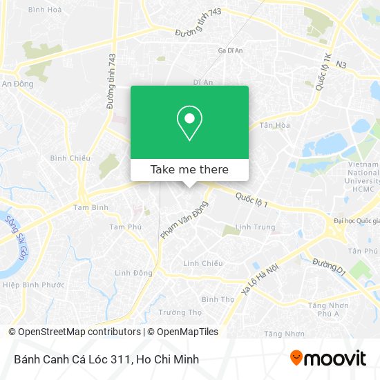 Bánh Canh Cá Lóc 311 map